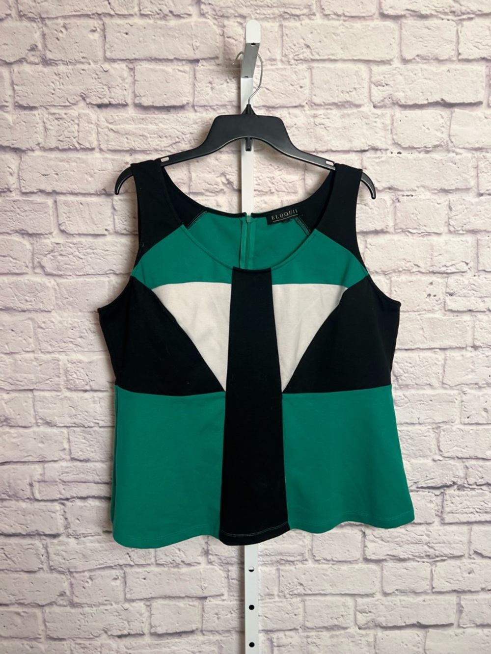 Eloquii Geometric Patterned Sleeveless Top size 18